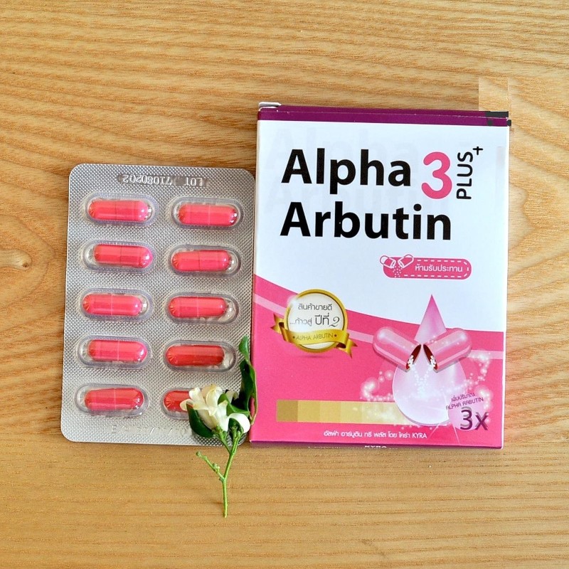Alpha arbutin có thành phần chính là alpha arbutin và glutathione.